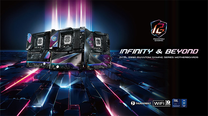 ASRock Z890 Phantom Gaming Series Motherboards Power Your Build to Infinity and Beyond