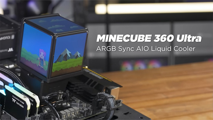 MINECUBE 360 Ultra ARGB Sync AIO Liquid Cooler - First Look