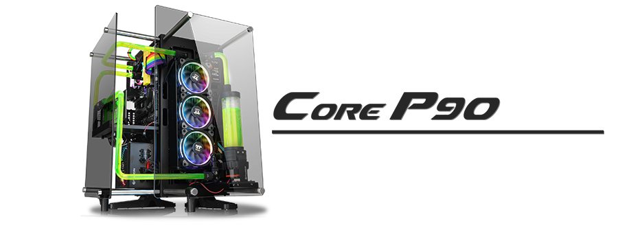 Thermaltake Core P90 Custom Watercooling PC Build | 3D model